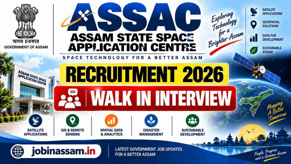 Assam State Space Application Centre Recruitment 2026 | Apply now for ASSAC Recruitment 1 Assam State Space Application Centre Recruitment