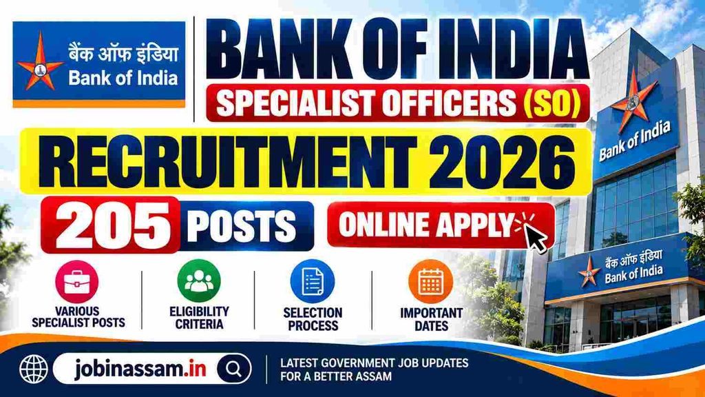 Bank of India Specialist Officers Recruitment 2026 | Apply now for 205 BOI SO Posts 1 Bank of India Specialist Officers Recruitment