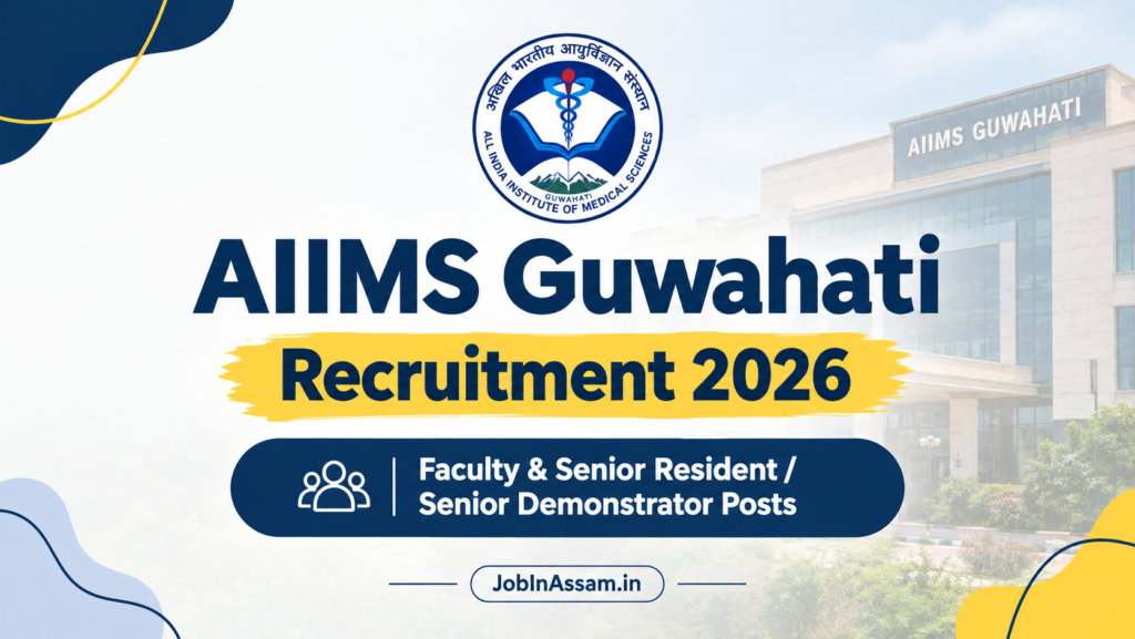 AIIMS Guwahati Recruitment 2026 – Apply for 166 Faculty & Senior Resident Posts 1 AIIMS Guwahati Recruitment
