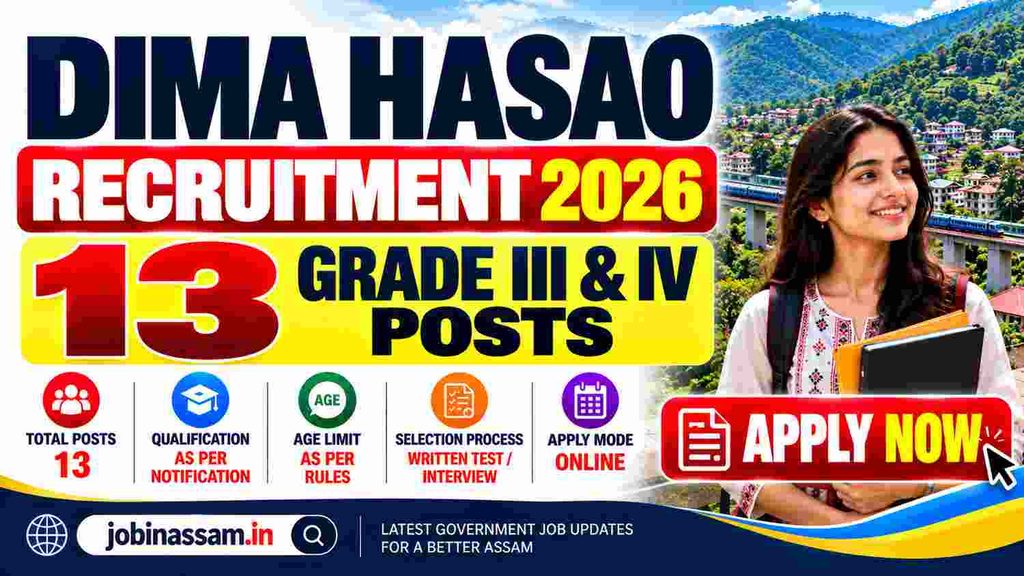 Dima Hasao Recruitment 2026 | Apply Now for 13 Grade III and IV Posts 1 Dima Hasao Recruitment